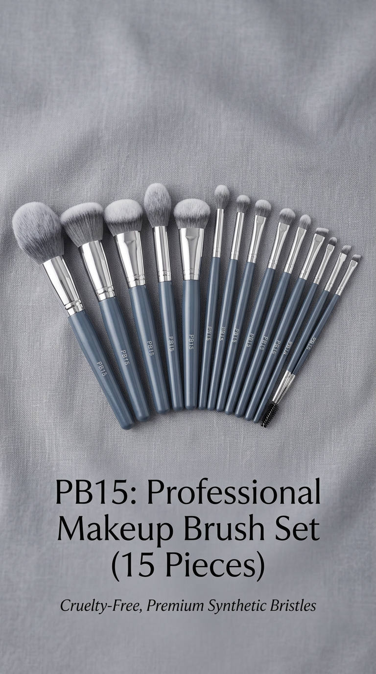 15 piece Professional Makeup Brush Set